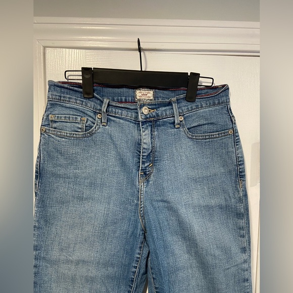 Levi’s Size 6 Perfectly Slimming 512 Capri Cropped Denim Jeans Cuff 5 Pocket - Picture 2 of 11